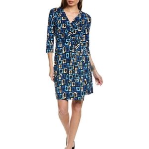 DVF Geometric Print Wrap Dress